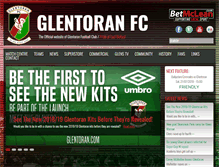 Tablet Screenshot of glentoran.com
